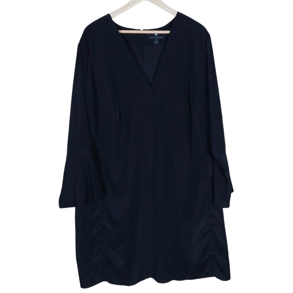GB x Amanda Uprichard Dress 1X Black Knee Length Long Sleeve A Line Plus Size